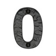 The Tudor Collection Door Furniture Antique Black / Numerals / 0 The Tudor Collection - Numeral 0 - 3" Black Iron