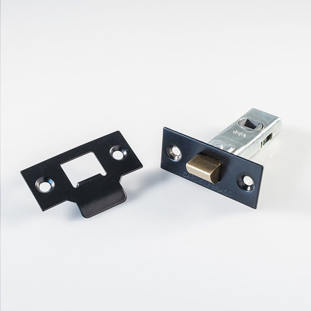 High quality image of Carlisle Brass - Tubular Latch 64mm - Powder Coat Black | Sku. tl1pcb | Trade Door Handles, Kendal.