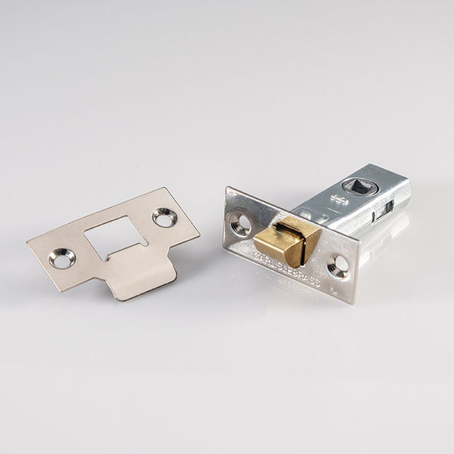 High quality image of Carlisle Brass - Tubular Latch 64mm - Nickel Plate | Sku. tl2 | Trade Door Handles, Kendal.