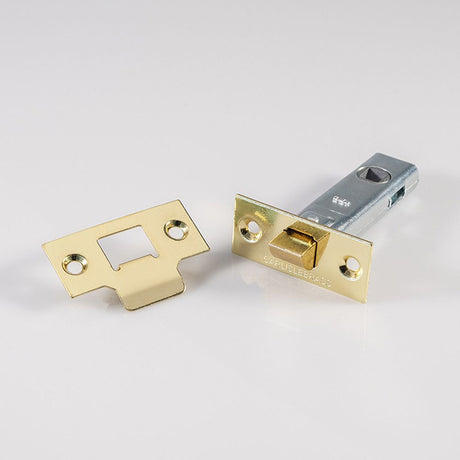High quality image of Carlisle Brass - Tubular Latch 76mm - Electro Brassed | Sku. tl3 | Trade Door Handles, Kendal.