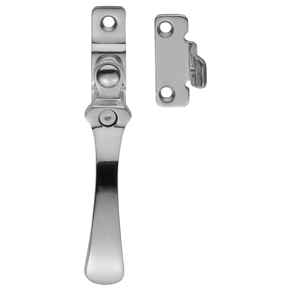 This is an image of a Carlisle Brass - Casement Fastener - Polished Chrome that is availble to order from Trade Door Handles in Kendal.