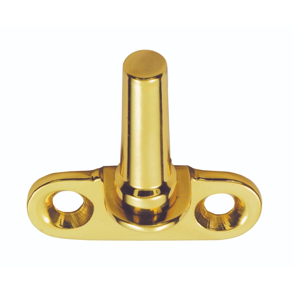 This is an image of a Carlisle Brass - Flush Fitting Casement Pin - Polished Brass that is availble to order from Trade Door Handles in Kendal.