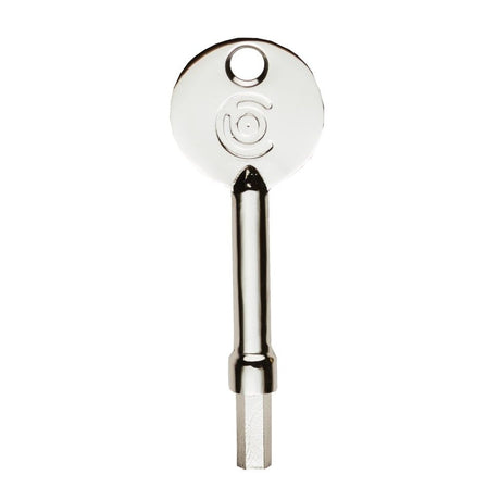 High quality image of Carlisle Brass - Key to suit Window fittings - Polished Chrome | Sku. wfkey-4mmcp | Trade Door Handles, Kendal.
